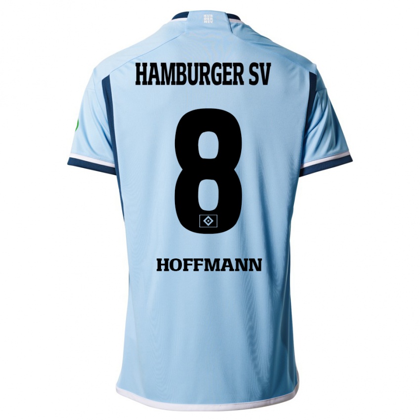 Børn Nick Hoffmann #8 Blå Udebane Spillertrøjer 2023/24 Trøje T-Shirt