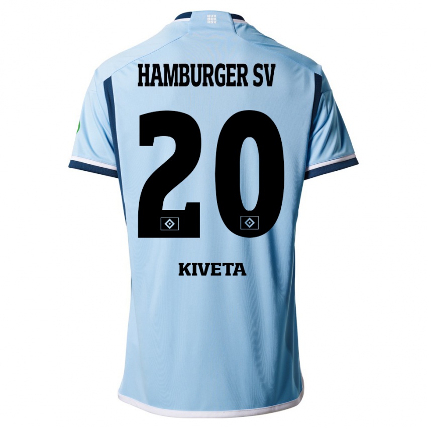 Børn Glory Kiveta #20 Blå Udebane Spillertrøjer 2023/24 Trøje T-Shirt