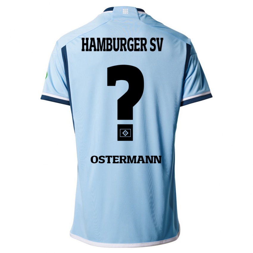 Børn Sören Ostermann #0 Blå Udebane Spillertrøjer 2023/24 Trøje T-Shirt