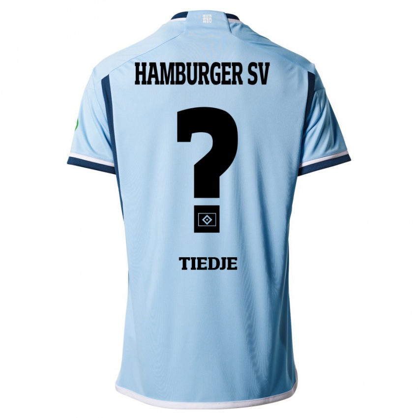 Børn Patrick Tiedje #0 Blå Udebane Spillertrøjer 2023/24 Trøje T-Shirt