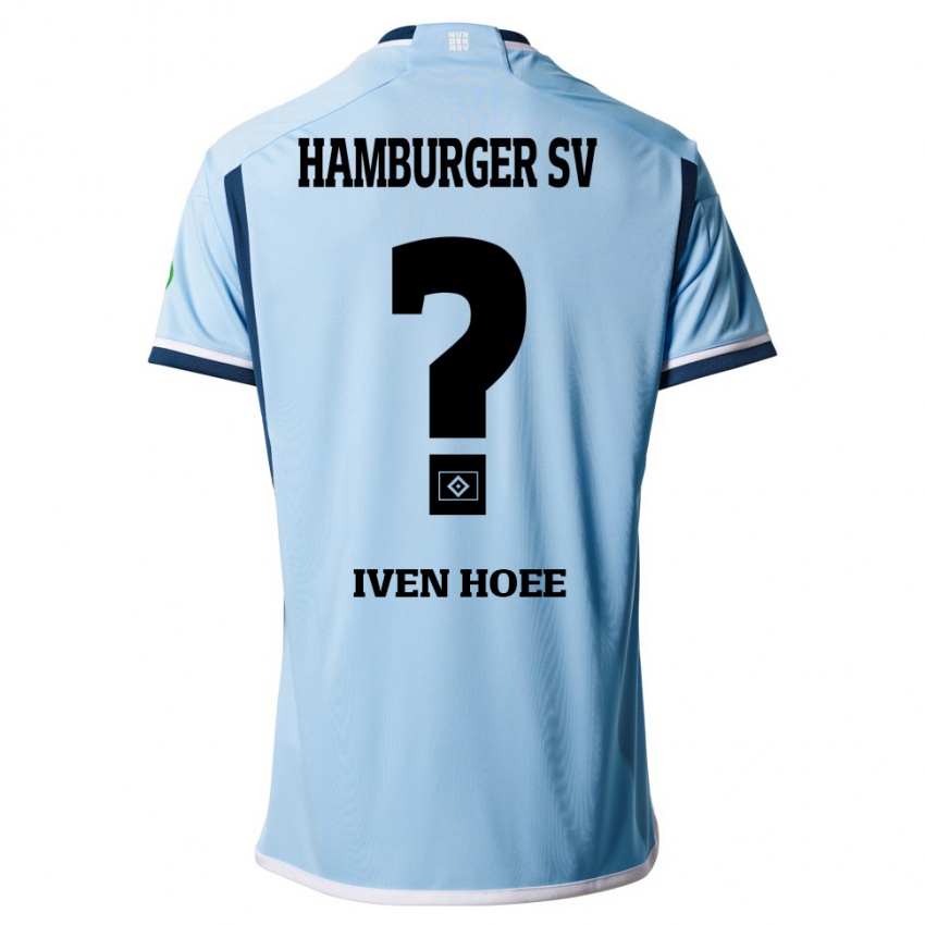 Børn Lennart Iven Hoee #0 Blå Udebane Spillertrøjer 2023/24 Trøje T-Shirt