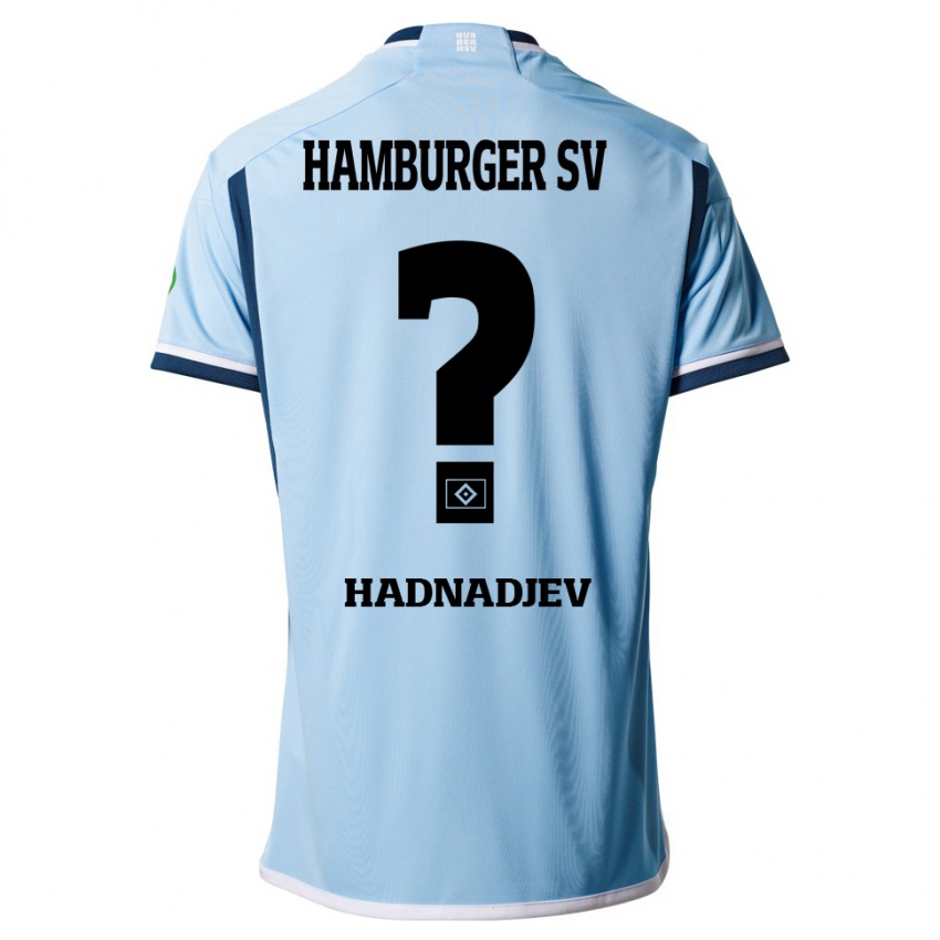 Børn Marko Hadnadjev #0 Blå Udebane Spillertrøjer 2023/24 Trøje T-Shirt