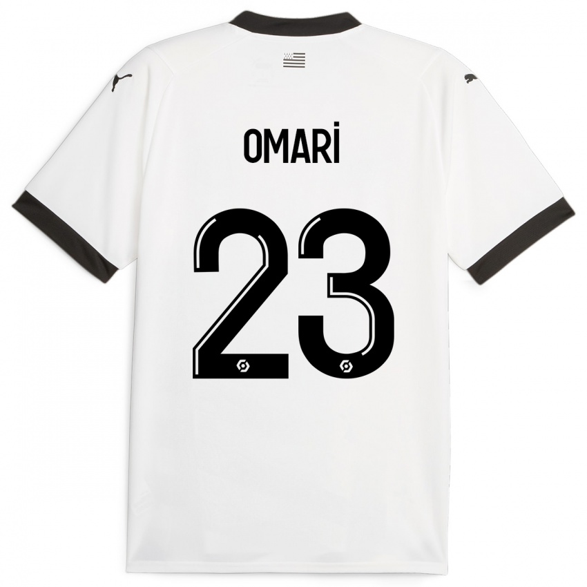 Børn Warmed Omari #23 Hvid Udebane Spillertrøjer 2023/24 Trøje T-Shirt