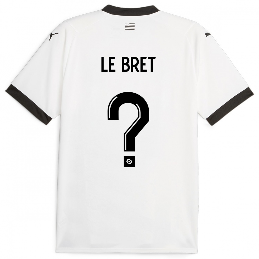 Børn Noah Le Bret #0 Hvid Udebane Spillertrøjer 2023/24 Trøje T-Shirt