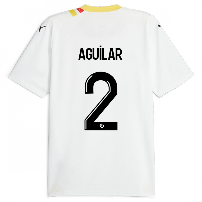 Børn Ruben Aguilar #2 Sort Udebane Spillertrøjer 2023/24 Trøje T-Shirt