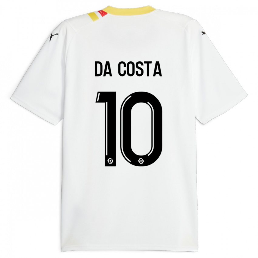 Børn David Pereira Da Costa #10 Sort Udebane Spillertrøjer 2023/24 Trøje T-Shirt