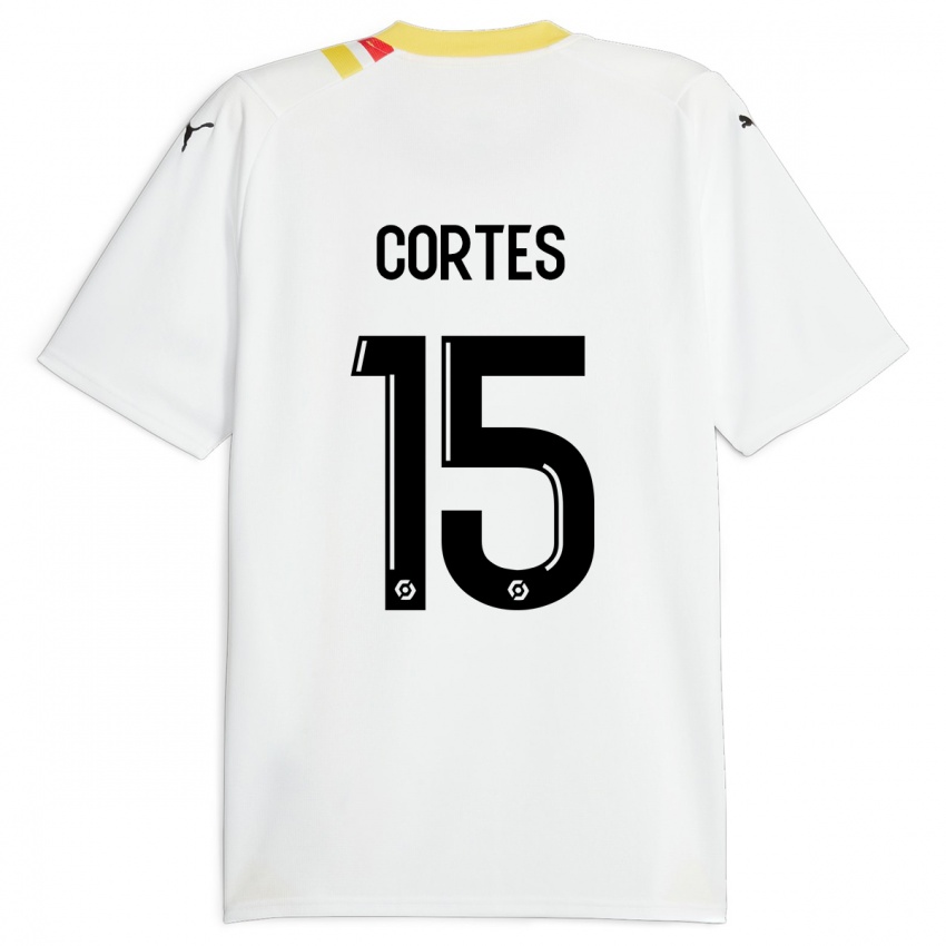 Børn Óscar Cortés #15 Sort Udebane Spillertrøjer 2023/24 Trøje T-Shirt