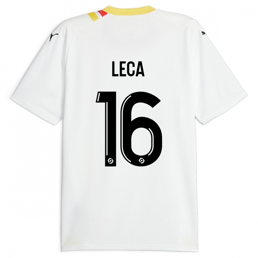 Børn Jean-Louis Leca #16 Sort Udebane Spillertrøjer 2023/24 Trøje T-Shirt