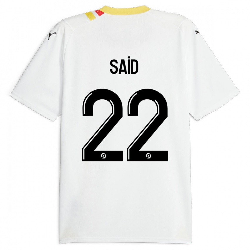 Børn Wesley Saïd #22 Sort Udebane Spillertrøjer 2023/24 Trøje T-Shirt