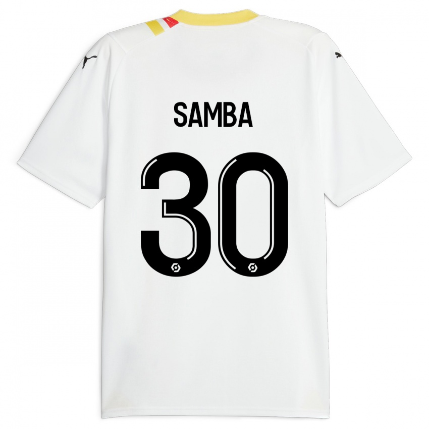 Børn Brice Samba #30 Sort Udebane Spillertrøjer 2023/24 Trøje T-Shirt