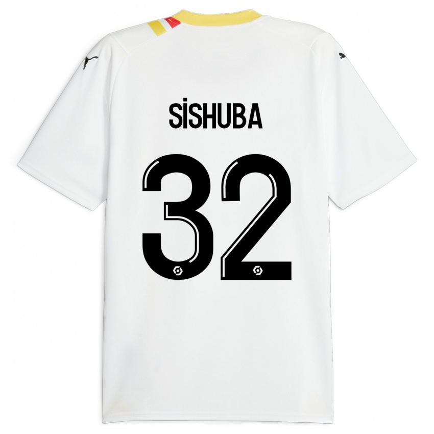 Børn Ayanda Sishuba #32 Sort Udebane Spillertrøjer 2023/24 Trøje T-Shirt