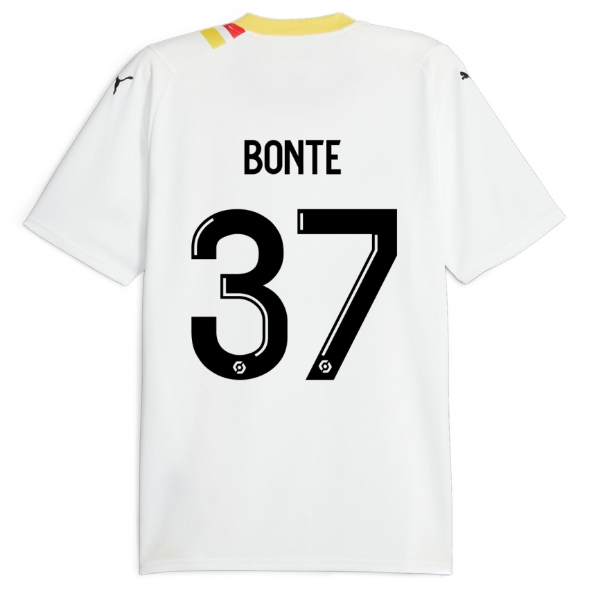 Børn Nolan Bonte #37 Sort Udebane Spillertrøjer 2023/24 Trøje T-Shirt