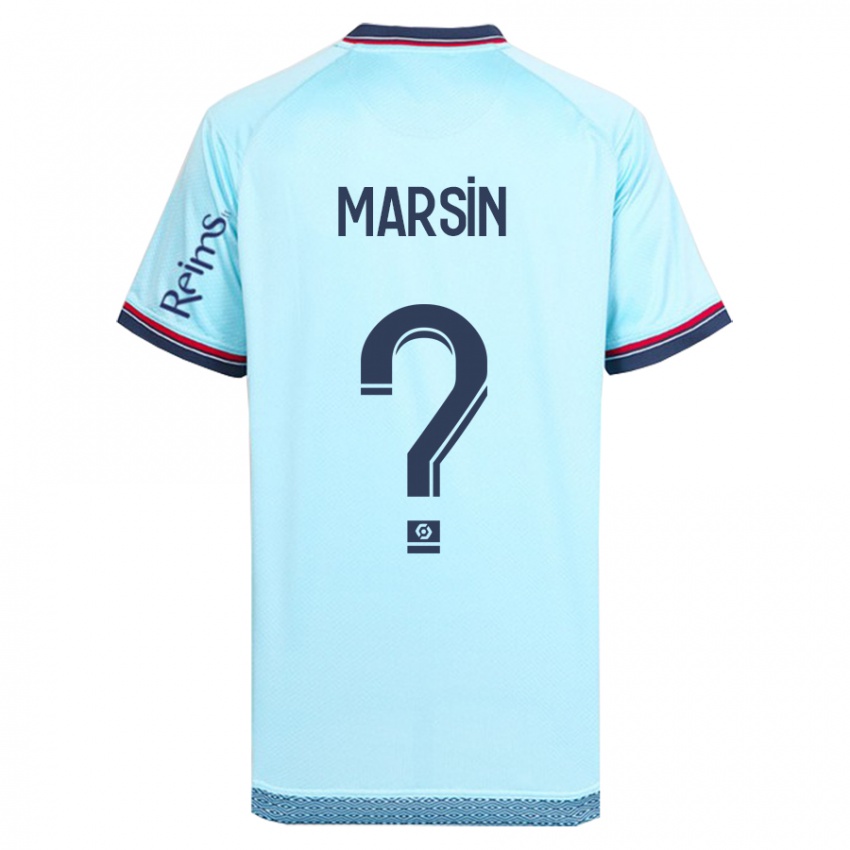 Børn Antonin Marsin #0 Himmelblå Udebane Spillertrøjer 2023/24 Trøje T-Shirt