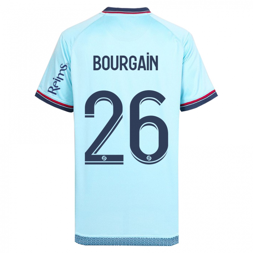 Børn Lea Bourgain #26 Himmelblå Udebane Spillertrøjer 2023/24 Trøje T-Shirt