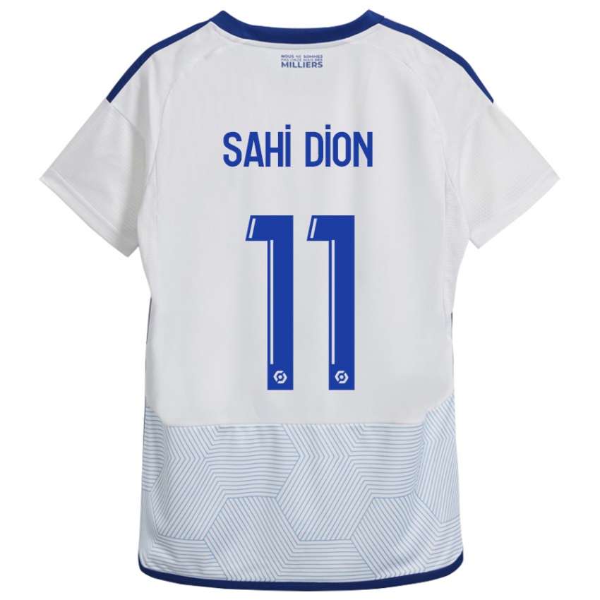 Børn Moïse Sahi Dion #11 Hvid Udebane Spillertrøjer 2023/24 Trøje T-Shirt