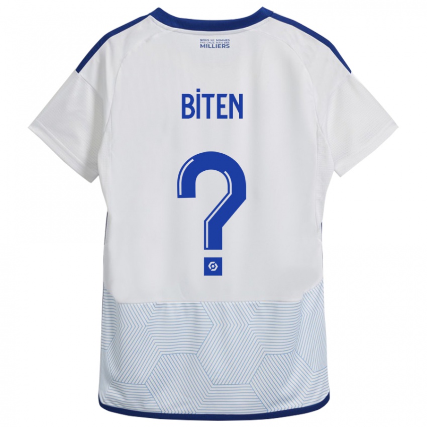 Børn Clancy Valère Biten #0 Hvid Udebane Spillertrøjer 2023/24 Trøje T-Shirt