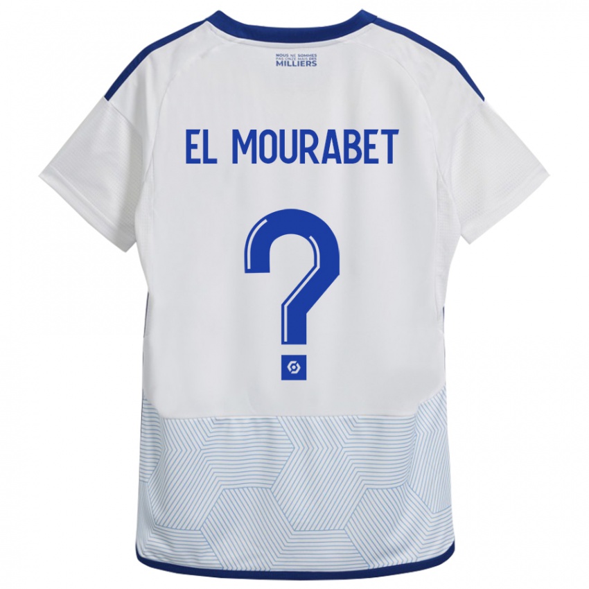 Børn Samir El Mourabet #0 Hvid Udebane Spillertrøjer 2023/24 Trøje T-Shirt