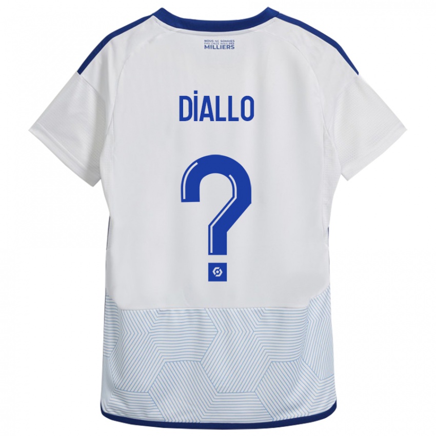 Børn Zoumana Diallo #0 Hvid Udebane Spillertrøjer 2023/24 Trøje T-Shirt