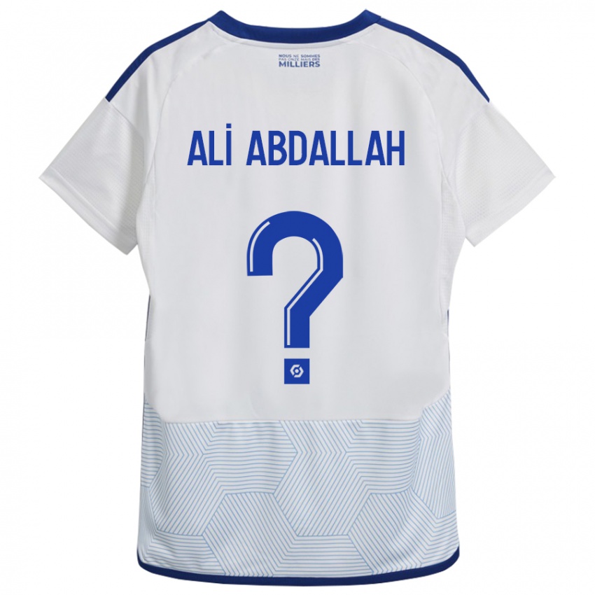 Børn Aboubacar Ali Abdallah #0 Hvid Udebane Spillertrøjer 2023/24 Trøje T-Shirt