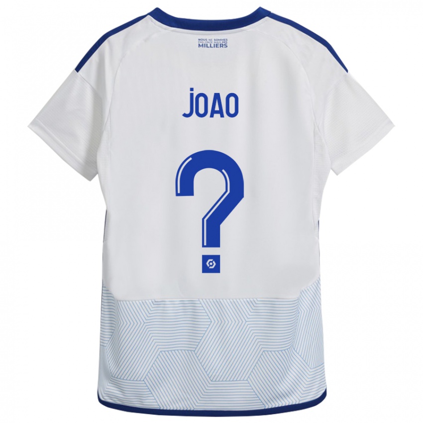 Børn Tchoula Joâo #0 Hvid Udebane Spillertrøjer 2023/24 Trøje T-Shirt