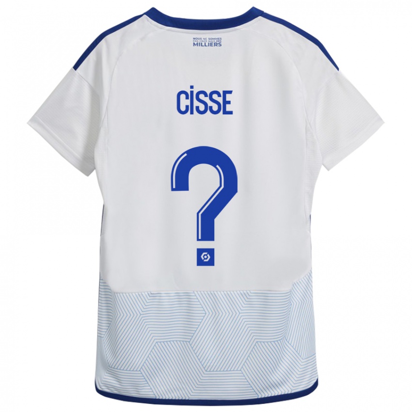 Børn Louis Cisse #0 Hvid Udebane Spillertrøjer 2023/24 Trøje T-Shirt