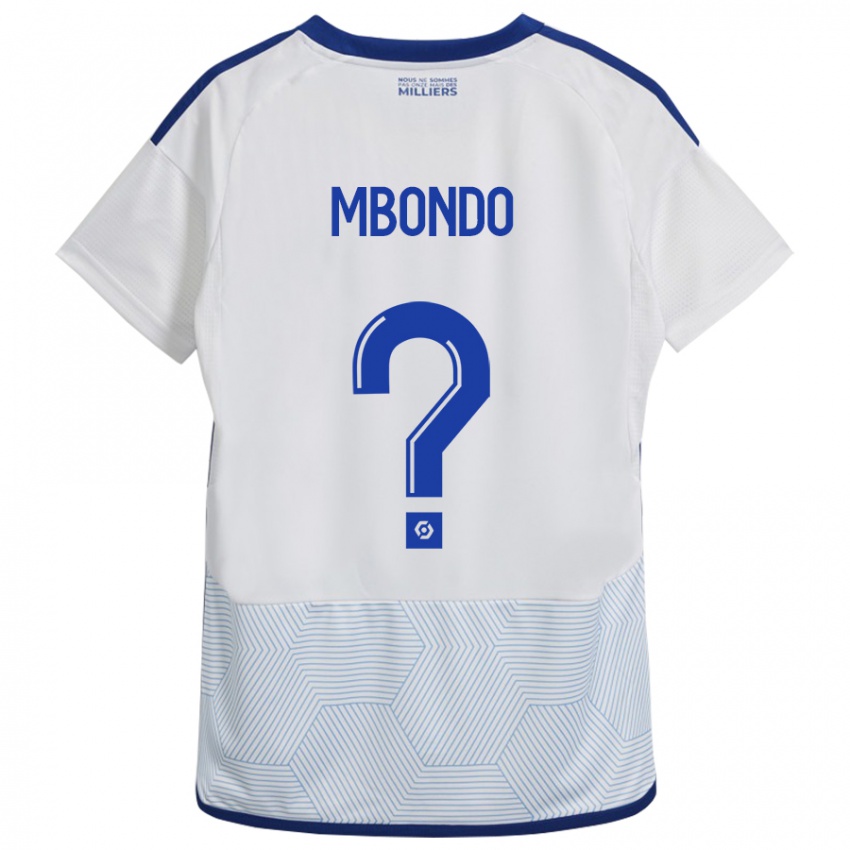 Børn Fredy André Mbondo #0 Hvid Udebane Spillertrøjer 2023/24 Trøje T-Shirt