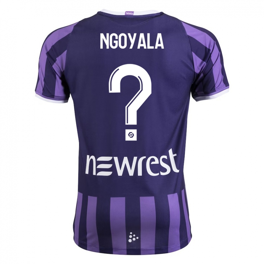 Børn Frédéric Efuele Ngoyala #0 Lilla Udebane Spillertrøjer 2023/24 Trøje T-Shirt