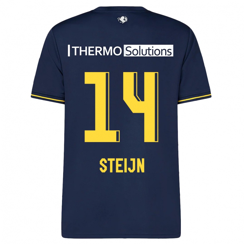 Børn Sem Steijn #14 Flåde Udebane Spillertrøjer 2023/24 Trøje T-Shirt