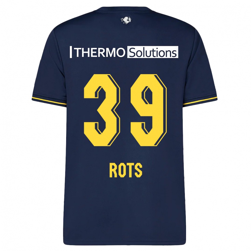 Børn Mats Rots #39 Flåde Udebane Spillertrøjer 2023/24 Trøje T-Shirt