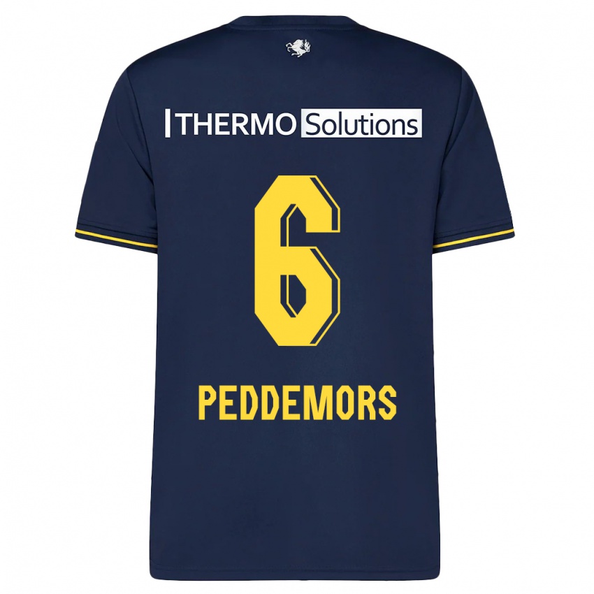 Børn Ella Peddemors #6 Flåde Udebane Spillertrøjer 2023/24 Trøje T-Shirt