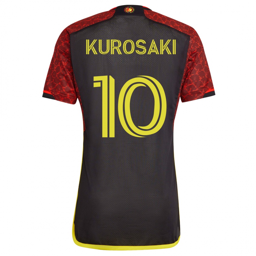 Børn Yuuka Kurosaki #10 Appelsin Udebane Spillertrøjer 2023/24 Trøje T-Shirt