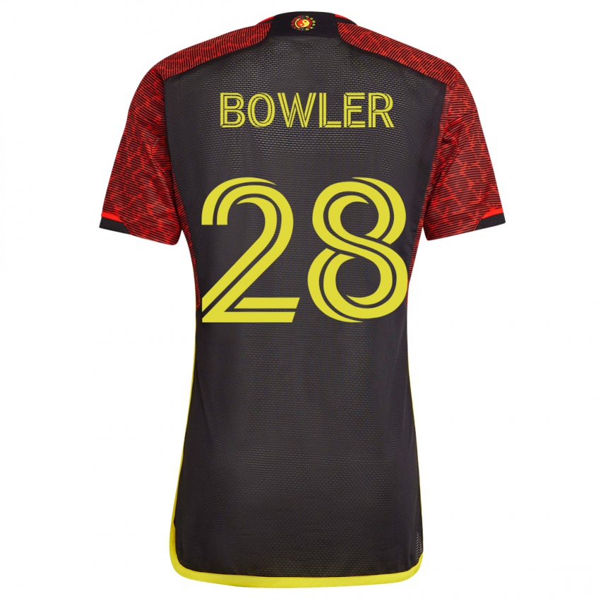 Børn Rachel Bowler #28 Appelsin Udebane Spillertrøjer 2023/24 Trøje T-Shirt