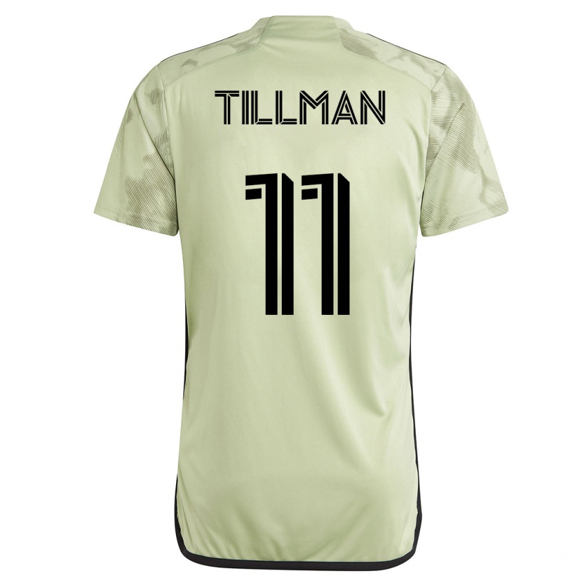 Børn Timothy Tillman #11 Grøn Udebane Spillertrøjer 2023/24 Trøje T-Shirt