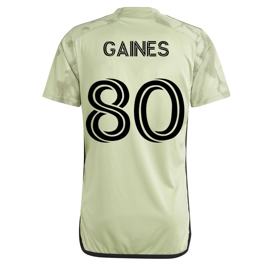 Børn Julian Gaines #80 Grøn Udebane Spillertrøjer 2023/24 Trøje T-Shirt