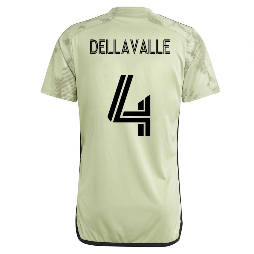 Børn Lorenzo Dellavalle #4 Grøn Udebane Spillertrøjer 2023/24 Trøje T-Shirt