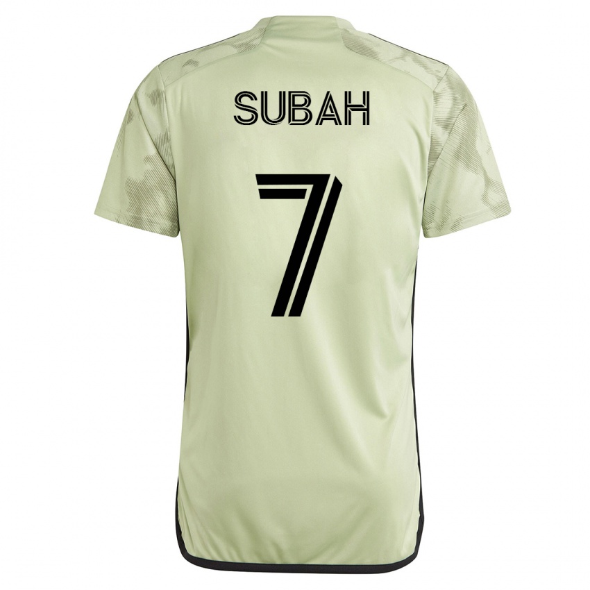 Børn Yekeson Subah #7 Grøn Udebane Spillertrøjer 2023/24 Trøje T-Shirt