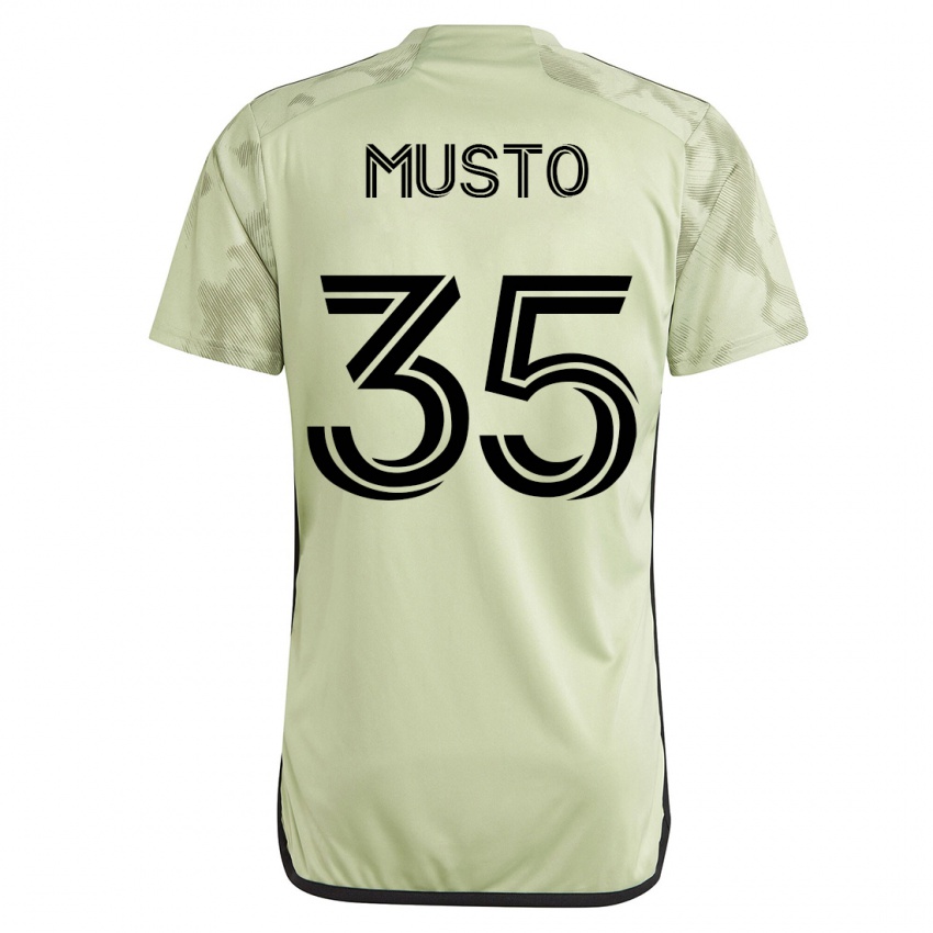 Børn Tommy Musto #35 Grøn Udebane Spillertrøjer 2023/24 Trøje T-Shirt