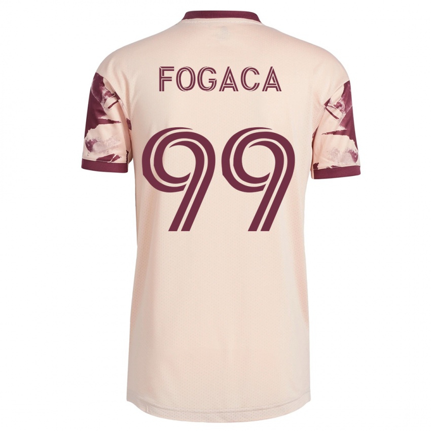 Børn Nathan Fogaça #99 Råhvid Udebane Spillertrøjer 2023/24 Trøje T-Shirt