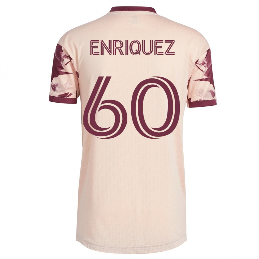 Børn Victor Enriquez #60 Råhvid Udebane Spillertrøjer 2023/24 Trøje T-Shirt