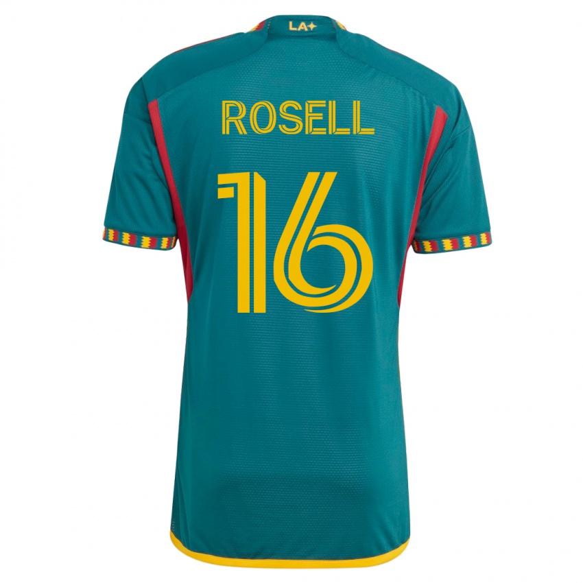 Børn Uri Rosell #16 Grøn Udebane Spillertrøjer 2023/24 Trøje T-Shirt