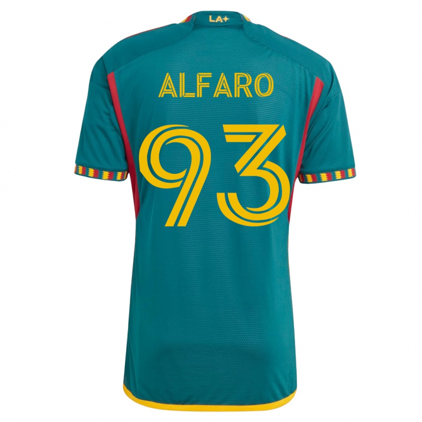 Børn Tony Alfaro #93 Grøn Udebane Spillertrøjer 2023/24 Trøje T-Shirt