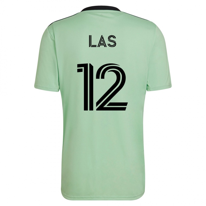Børn Damian Las #12 Lysegrøn Udebane Spillertrøjer 2023/24 Trøje T-Shirt