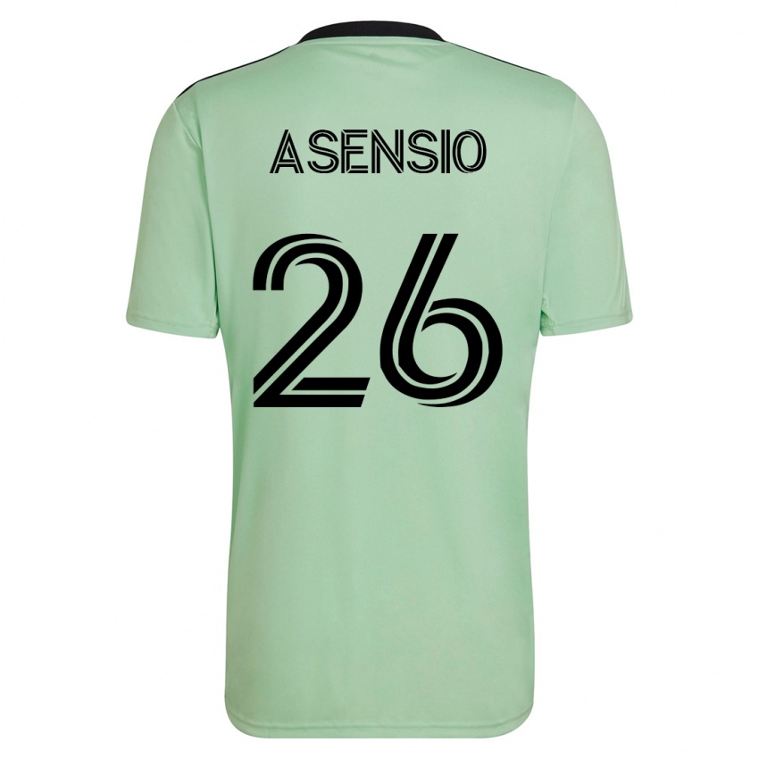 Børn Charlie Asensio #26 Lysegrøn Udebane Spillertrøjer 2023/24 Trøje T-Shirt