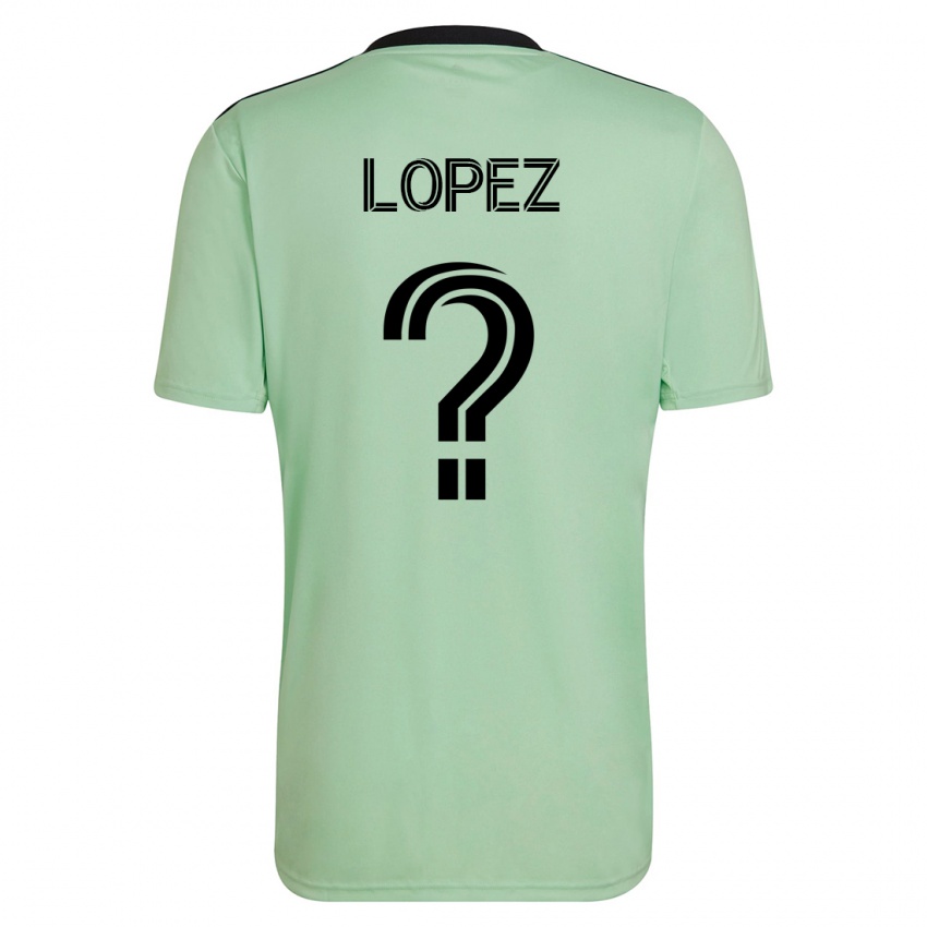 Børn Eric López #0 Lysegrøn Udebane Spillertrøjer 2023/24 Trøje T-Shirt