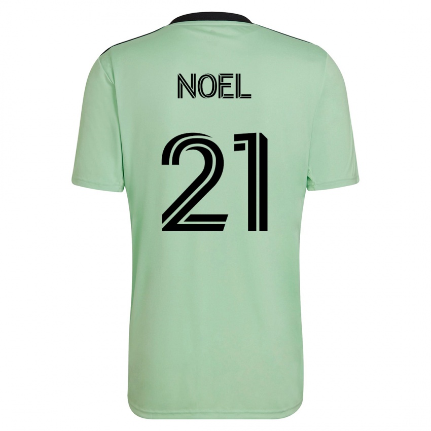 Børn Valentin Noël #21 Lysegrøn Udebane Spillertrøjer 2023/24 Trøje T-Shirt