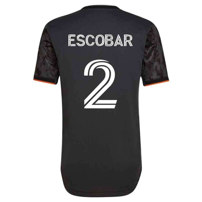 Børn Franco Escobar #2 Sort Udebane Spillertrøjer 2023/24 Trøje T-Shirt