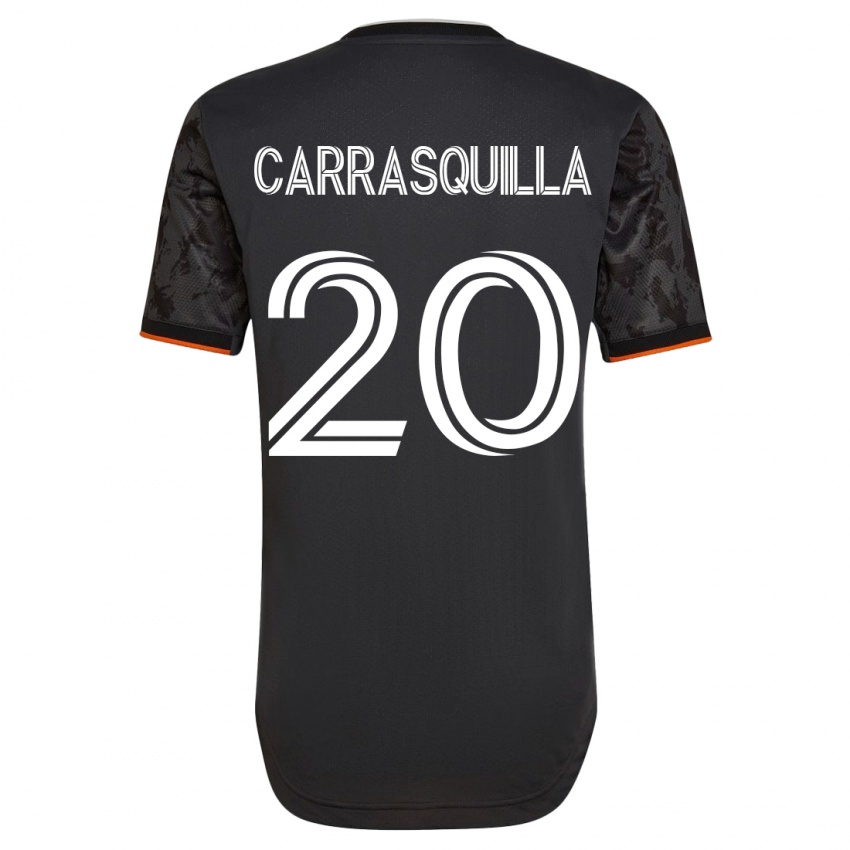 Børn Adalberto Carrasquilla #20 Sort Udebane Spillertrøjer 2023/24 Trøje T-Shirt