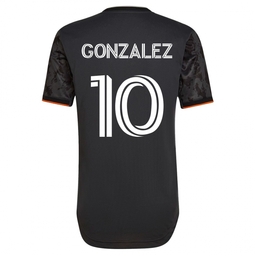 Børn Yair González #10 Sort Udebane Spillertrøjer 2023/24 Trøje T-Shirt