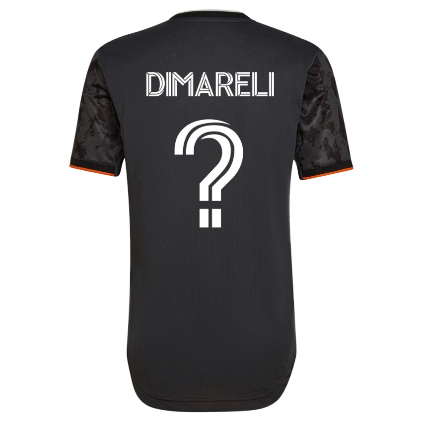 Børn Mattheo Dimareli #0 Sort Udebane Spillertrøjer 2023/24 Trøje T-Shirt