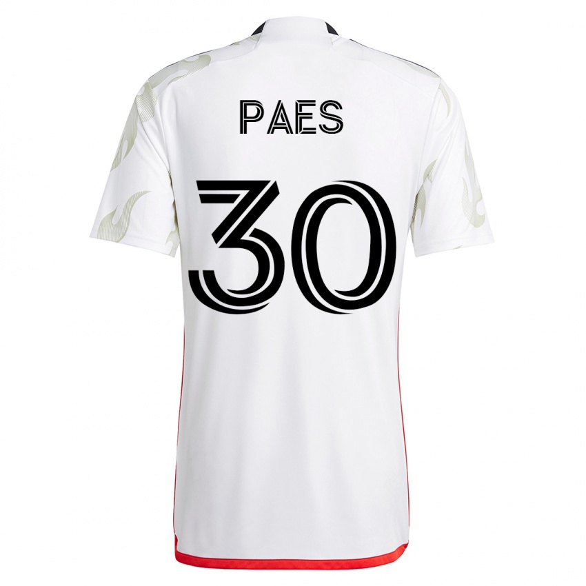 Børn Maarten Paes #30 Hvid Udebane Spillertrøjer 2023/24 Trøje T-Shirt